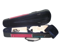 Кейс для скрипки 1/4 №2 (цвет - комбинированный черный/красный)