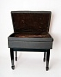 Банкетка Fleet BH102-7 с ящиком для хранения черная