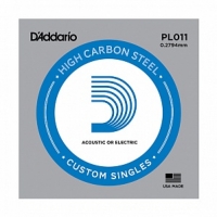 1-я Струна стальная E (Ми) для гитары D'Addario PL011 (USA) 0.011"