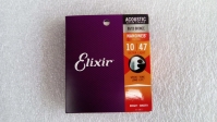 Струны для акустической гитары Elixir 11002 NANOWEB, 10-47, бронза 80/20 (USA)