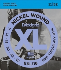 Струны для электрогитары D`Addario EXL116 XL (USA) 11-52