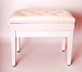 Банкетка Fleet BH102-15 с ящиком для хранения белая