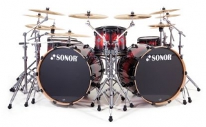 Sonor SEF 11 Stage 2 Set WM 13076 Red Sparkle Burs