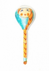 Ложка деревянная Хохлома, роспись "Снегурочка"